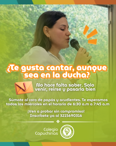 Invitación coro papás